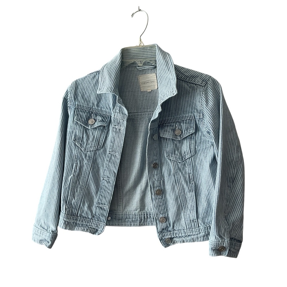Copper Key Light Blue Corduroy Jean Jacket for Kids